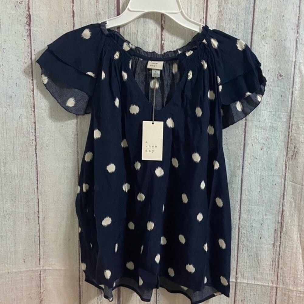 A new day ruffle top NWT